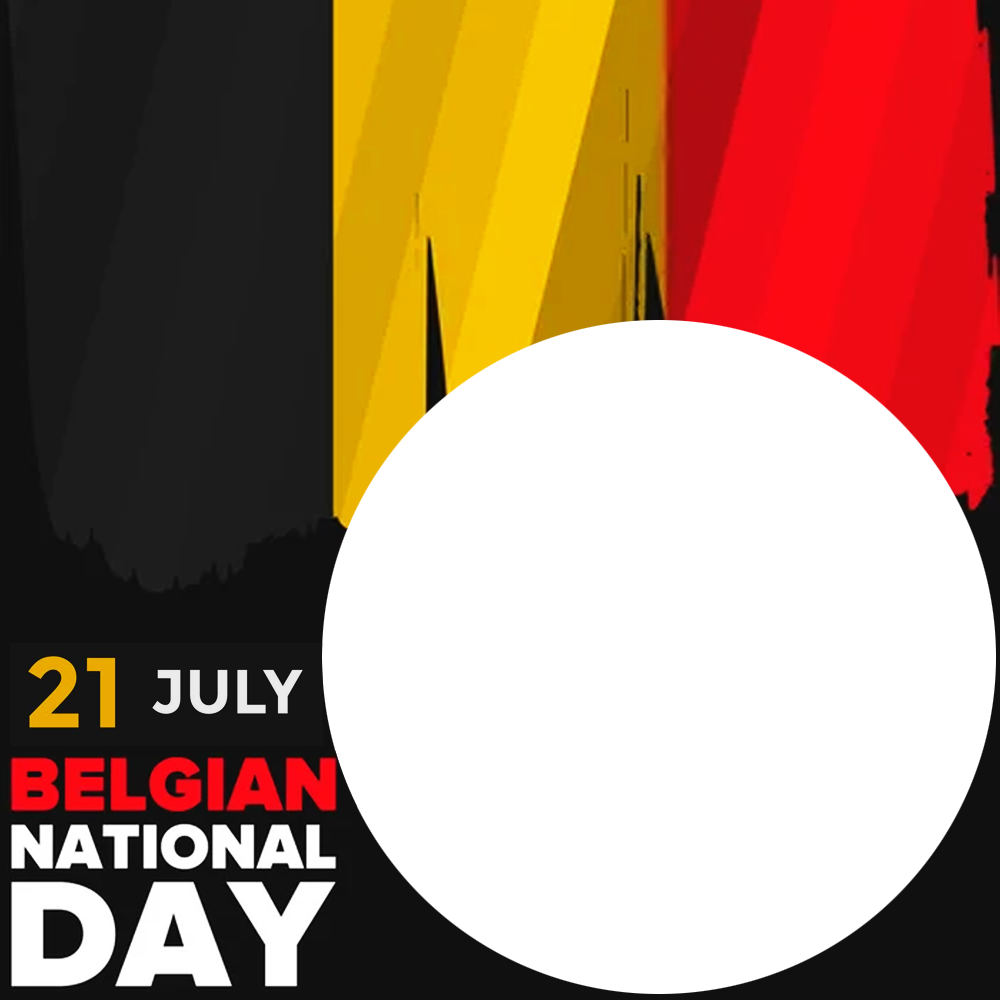 Belgian National Day Belgium July 21 Greeting Frame | 1 belgian national day belgium july 21 png