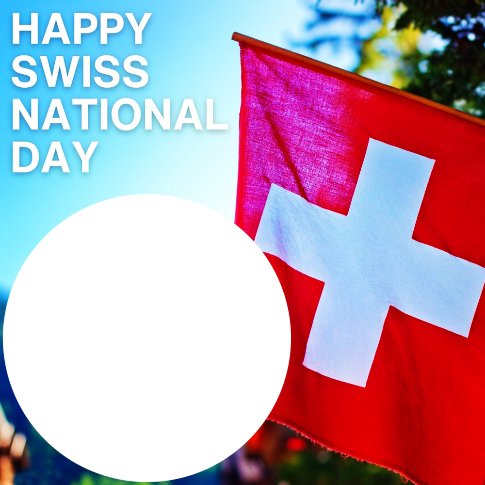 Happy Swiss National Day August 1st Picture Frame | 1 happy swiss national day august 1st png