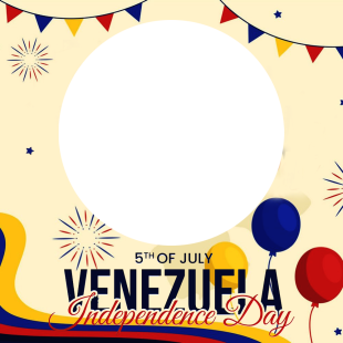 Venezuela Independence Day 2025 Twibbon | 1 venezuela independence day 2025 png