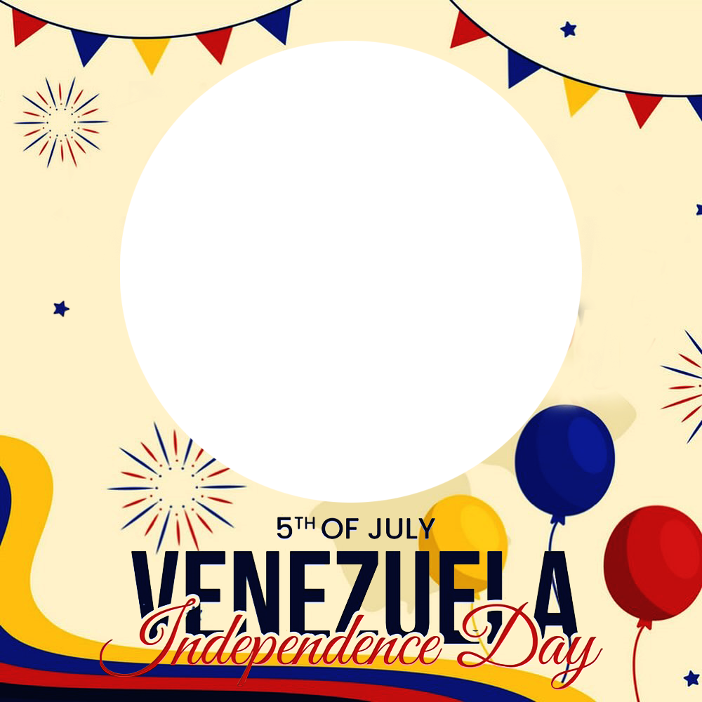 Venezuela Independence Day 2025 Twibbon | 1 venezuela independence day 2025 png