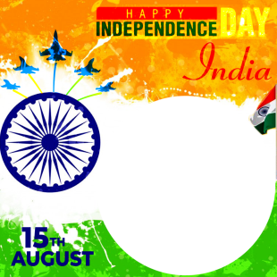 Happy India Independence Day 2025 Greetings Twibbon | 2 happy india independence day 2025 png