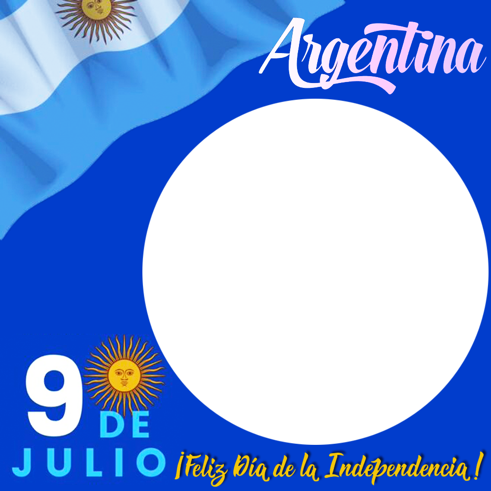 July 9th Independence Day of Argentina Twibbon | 2 july 9th independence day argentina png