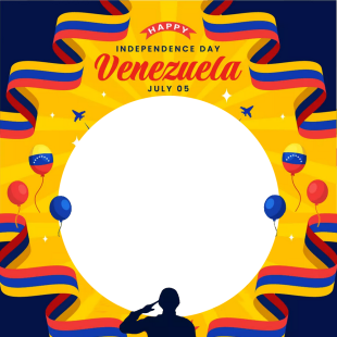 Happy Independence Day Venezuela 2025 Images Frame | 3 happy independence day venezuela png