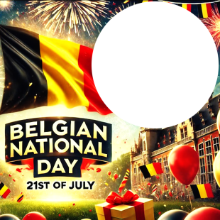 21 July Belgium National Independence Day Twibbon | 4 21 july belgium national independence day png