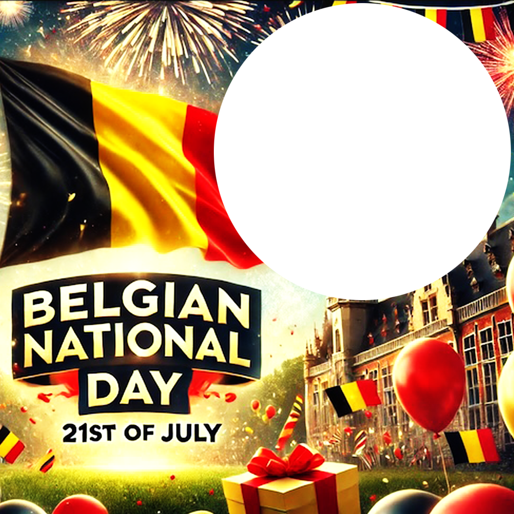 21 July Belgium National Independence Day Twibbon | 4 21 july belgium national independence day png
