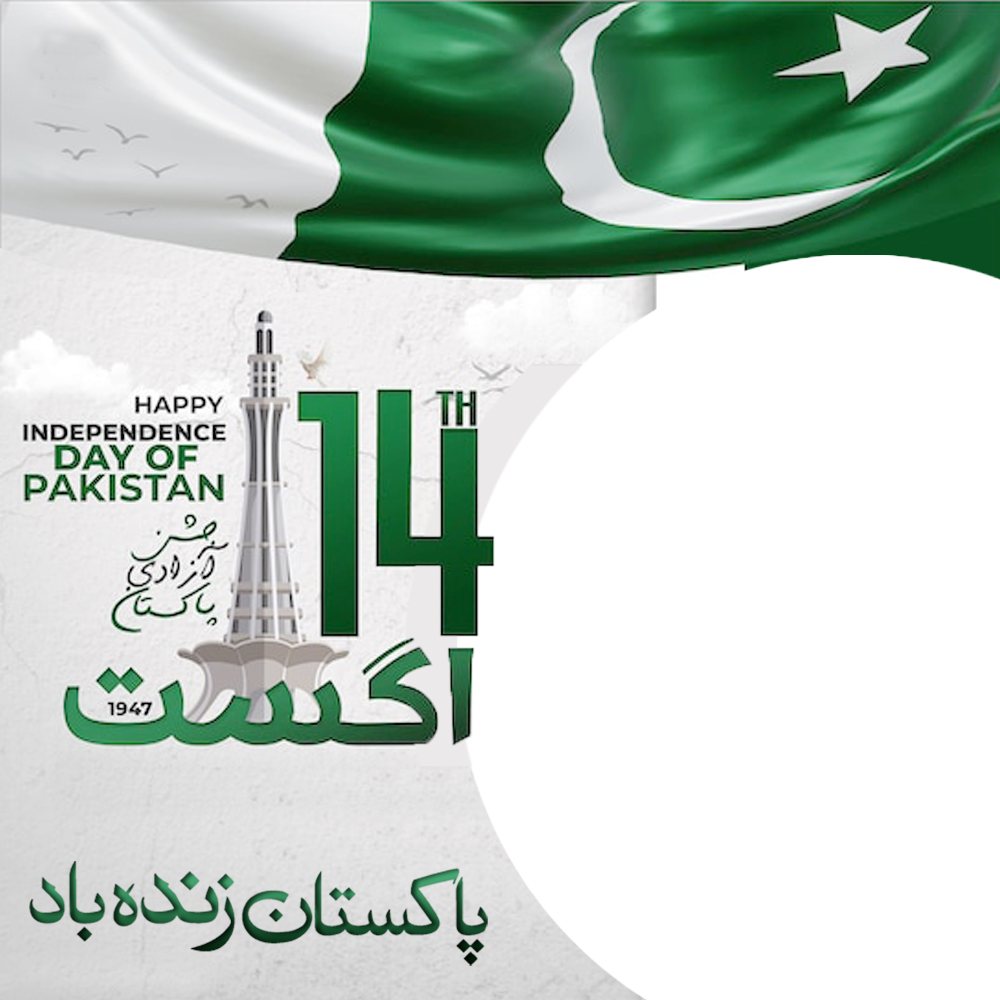 Happy Pakistan Independence Day 2025 Twibbon | 4 happy pakistan independence day 2025 twibbon png