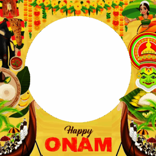 Cute Happy Onam Captions for Instagram Images Frame | 1 cute happy onam captions for instagram images frame png
