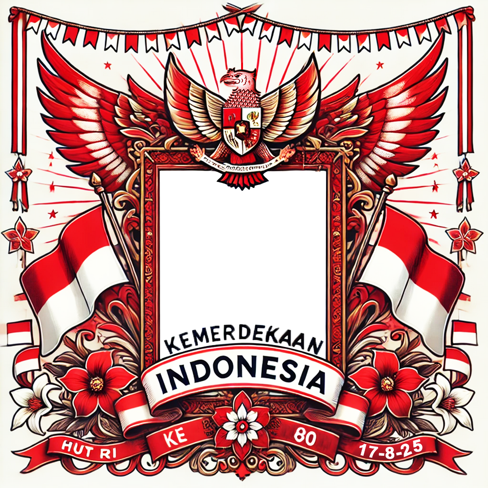 Download Twibbon Gambar 17 Agustus 2025 HUT RI 80 | 1 download gambar 17 agustus 2025 hut ri 80 png