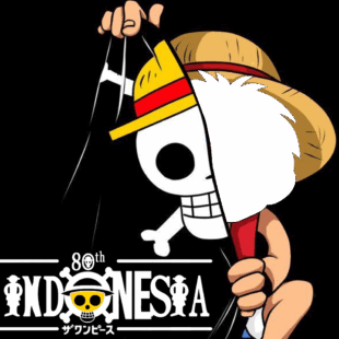 Topi Jerami Topeng Bajak Laut One Piece Indonesia 80th | 2 topi jerami topeng one piece indonesia 80thn png