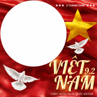 Greeting Cards Twibbon for National Day of Vietnam | 3 greeting cards for national day vietnam png