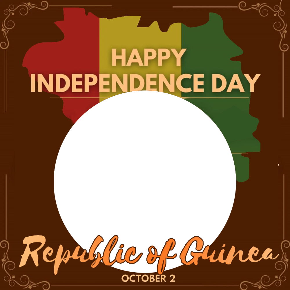 Republic of Guinea Independence Day Picture Frame | 1 republic of guinea independence day png