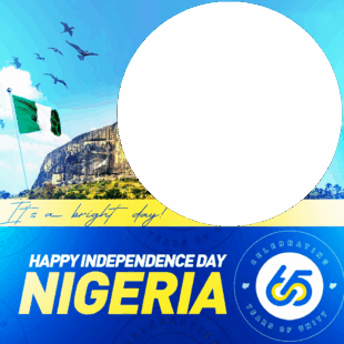 Celebrating 65th Nigeria Independence Day Twibbon | 2 celebrating 65th nigeria independence day png