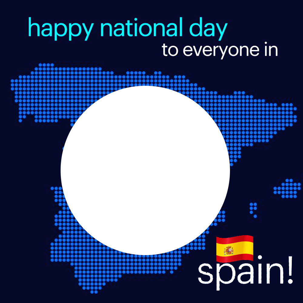 Greeting Cards for National Day of Spain Picture Frame | 2 greeting cards for national day of spain png