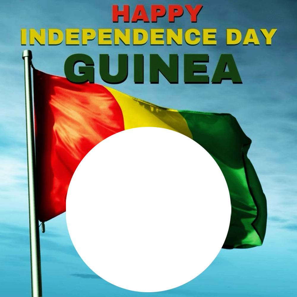 Happy Guinea Independence Day Greeting Twibbon Frame | 2 happy guinea independence day png
