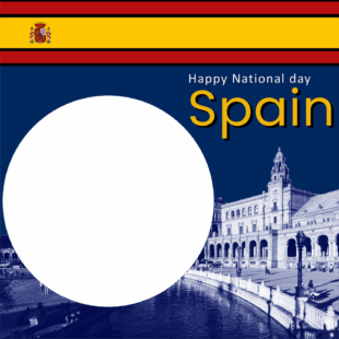 12 October Spain National Day Greeting Twibbon Frame | 3 12 october spain national day png