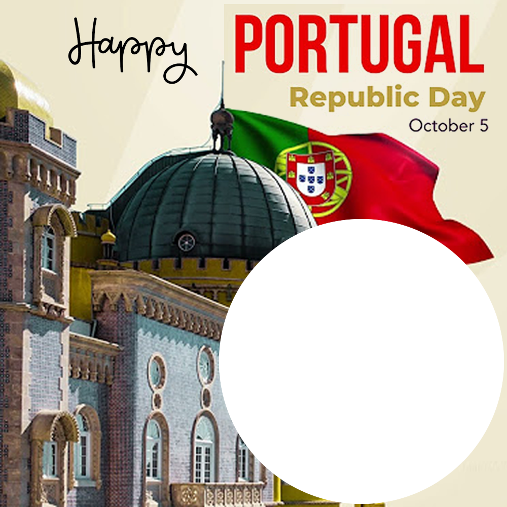 Greeting Cards for Republic Day in Portugal Twibbon | 1 greeting cards for republic day in portugal png