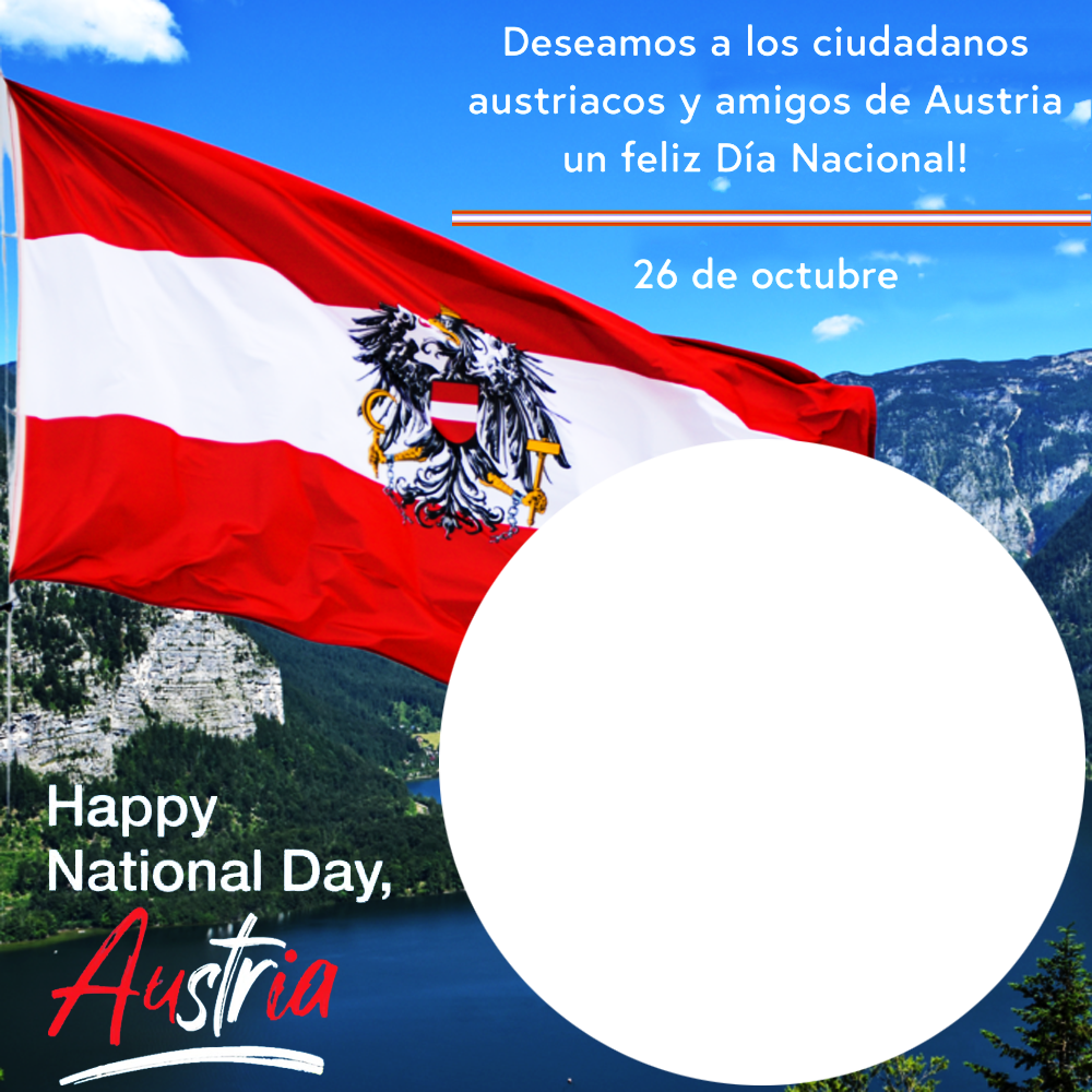 Happy Austrian National Day 26 October Twibbon | 1 happy austrian national day 26 october png