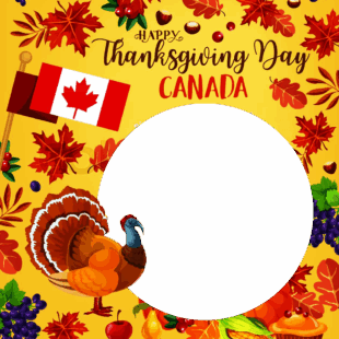 Happy Canada Thanksgiving Twibbon Frame | 1 happy canada thanksgiving twibbon png
