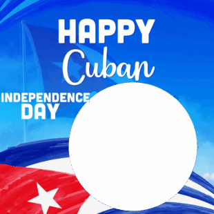 Happy Independence Day Cuba 2025 Twibbon Frame | 1 happy independence day cuba 2025 png