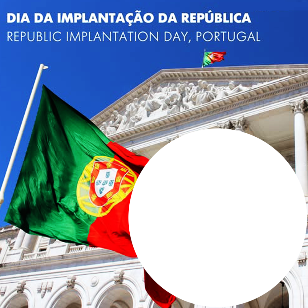 Day of The Republic Portugal Picture Frame | 2 day of the republic portugal picture frame png