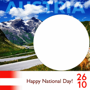 Happy Austria National Day 2025 Greeting Frame | 2 happy austria national day 2025 png