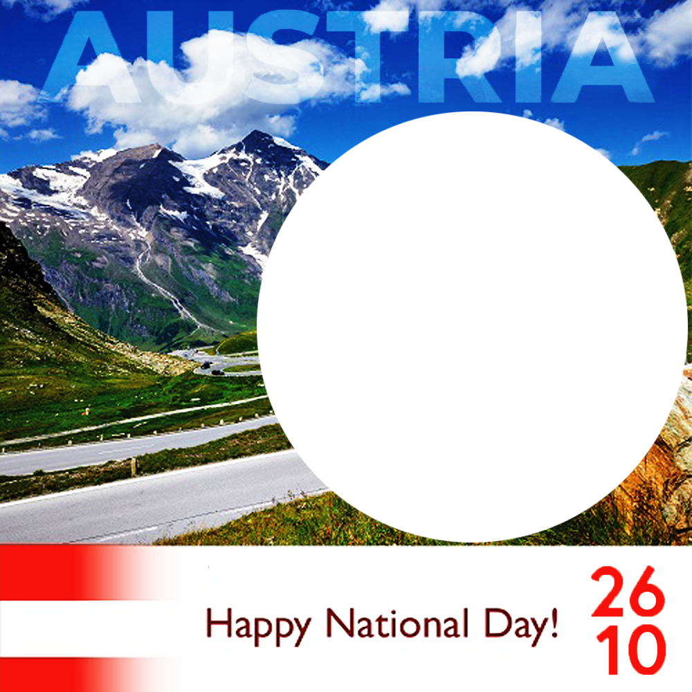 Happy Austria National Day 2025 Greeting Frame | 2 happy austria national day 2025 png