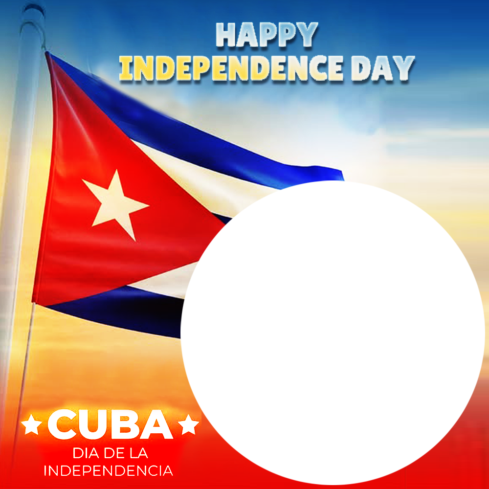 Happy Cuban Independence Day October 10th Picture Frame | 4 happy cuban independence day october 10th png