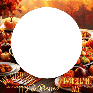 2023 Thanksgiving Picture Frames | 2 cute happy thanksgiving images frame png