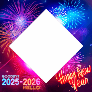 Happy New Year 2026 Wishes Greetings Twibbon | 2 happy new year 2026 wishes greetings twibbon png