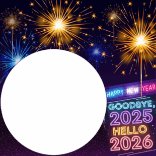 New Year 2026 Celebration Color Theme Design Frame | 3 new year 2026 celebration color theme design frame png