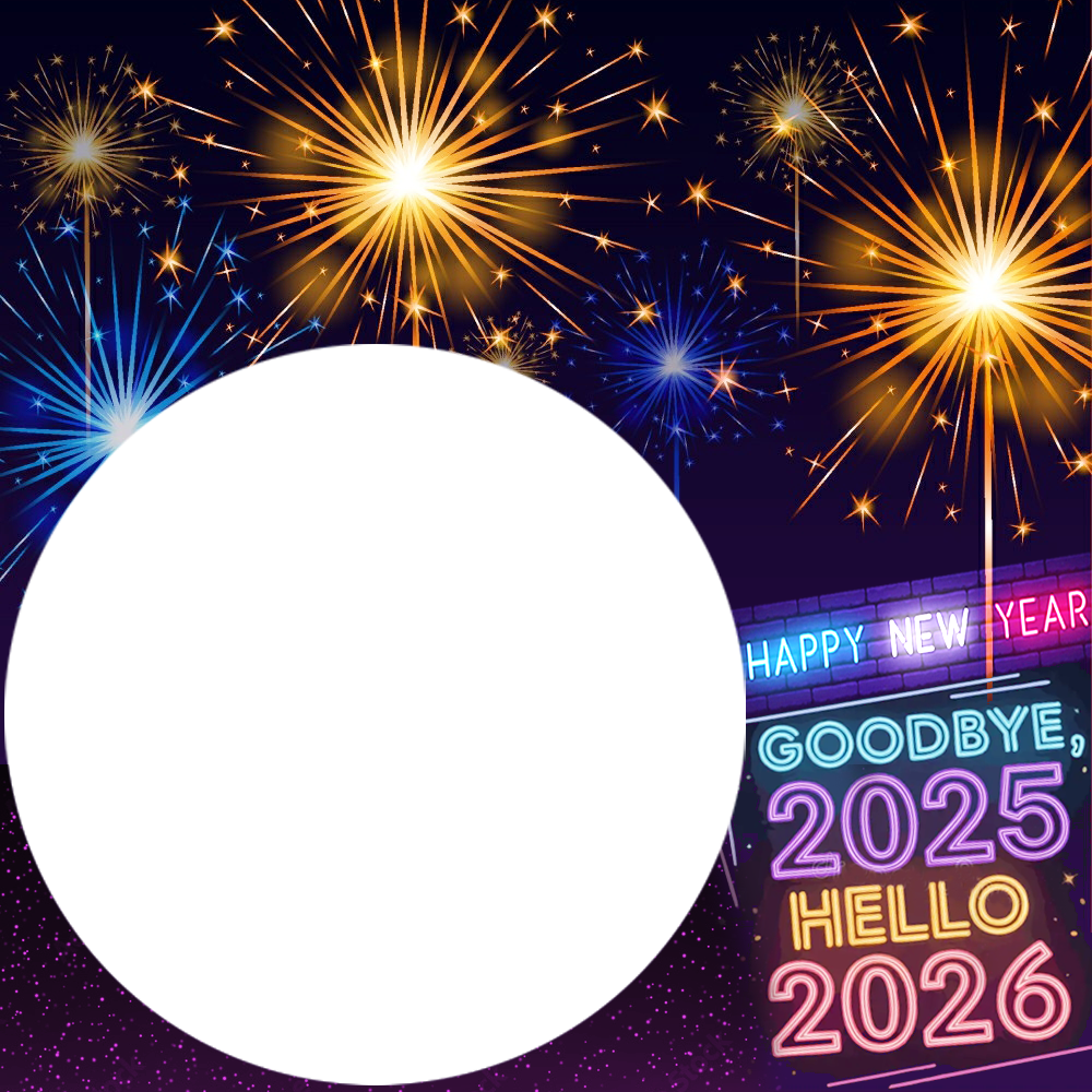 New Year 2026 Celebration Color Theme Design Frame | 3 new year 2026 celebration color theme design frame png