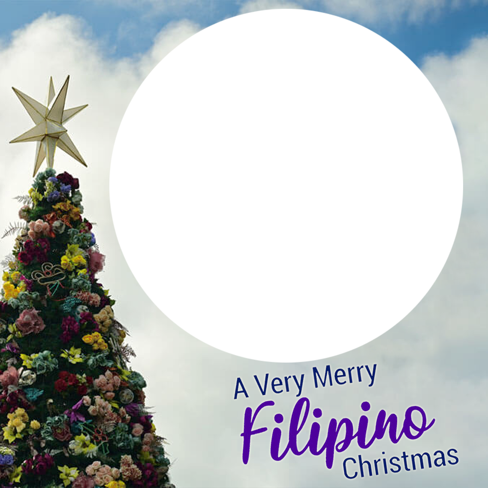 A Very Merry Filipino Christmas Picture Frame Template | 6 a very merry filipino christmas png