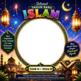 Gambar Ucapan Selamat Tahun Baru Islam 1448 H (2026) | gambar ucapan selamat tahun baru islam 1448 h png