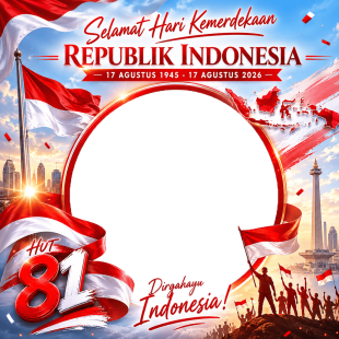 Twibbon 17 Agustus 2026 Gratis | twibbon 17 agustus 2026 gratis png