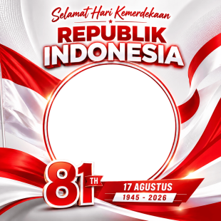 Twibbon Kemerdekaan 2026 - HUT RI ke-81 | twibbon kemerdekaan 2026 png