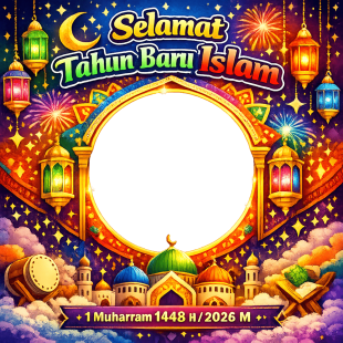 Twibbon Tahun Baru Islam 2026 | twibbon tahun baru islam 2026 png