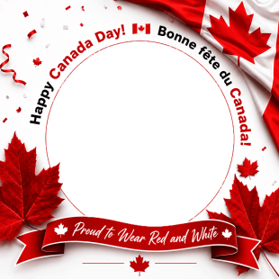 Happy Canada Day Bonne fête du Canada! - Proud to Wear Red and White | 2 Happy Canada Day Bonne fete du Canada png