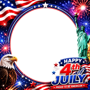 Happy 4th of July 2026 Images Frame | 4 happy 4th of july 2026 images png