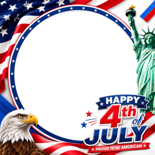 4th of July American Independence Day Photo Frame | 5 4th july american independence day png