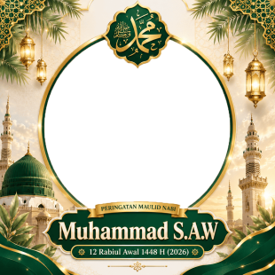 Link Twibbon Hari Maulid Nabi 2026 Terbaru | link twibbon hari maulid nabi 2026 terbaru png