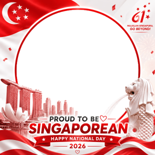 Singapore National Images Frame Free Download | singapore national day images free download png
