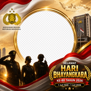 Twibbon Hari Bhayangkara 2026 Gratis | twibbon hari bhayangkara 2026 gratis png