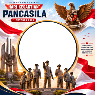 Twibbon Kesaktian Pancasila 2026 Terbaru & Gratis | twibbon kesaktian pancasila 2026 terbaru gratis png