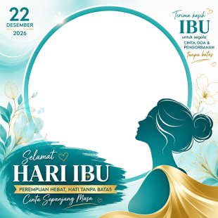 Twibbon Hari Ibu 2026 Gratis Tanpa Watermark | Twibbon Hari Ibu 2026 Gratis png