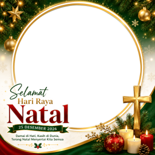 Twibbon Natal 2026 Terbaru | download twibbon natal 2026 terbaru png