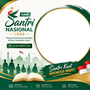 Link Twibbon Hari Santri Nasional 2026 | link twibbon hari santri nasional 2026 png