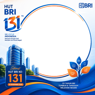 Link Twibbon HUT BRI 131 - Bank Rakyat Indonesia 2026 | link twibbon hut bri 131 png