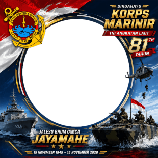 Link Twibbon HUT Marinir ke 81 Terbaru Gratis - TNI AL | link twibbon hut marinir ke 81 terbaru gratis png
