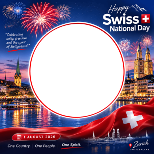 Swiss National Day Fireworks Zurich - Twibbon Frame | swiss national day fireworks zurich png