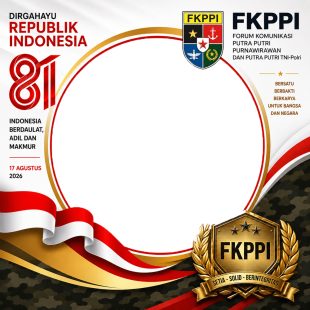 Twibbon FKPPI - HUT RI 81 (17 Agustus 2026) | twibbon fkppi hut ri 81 png
